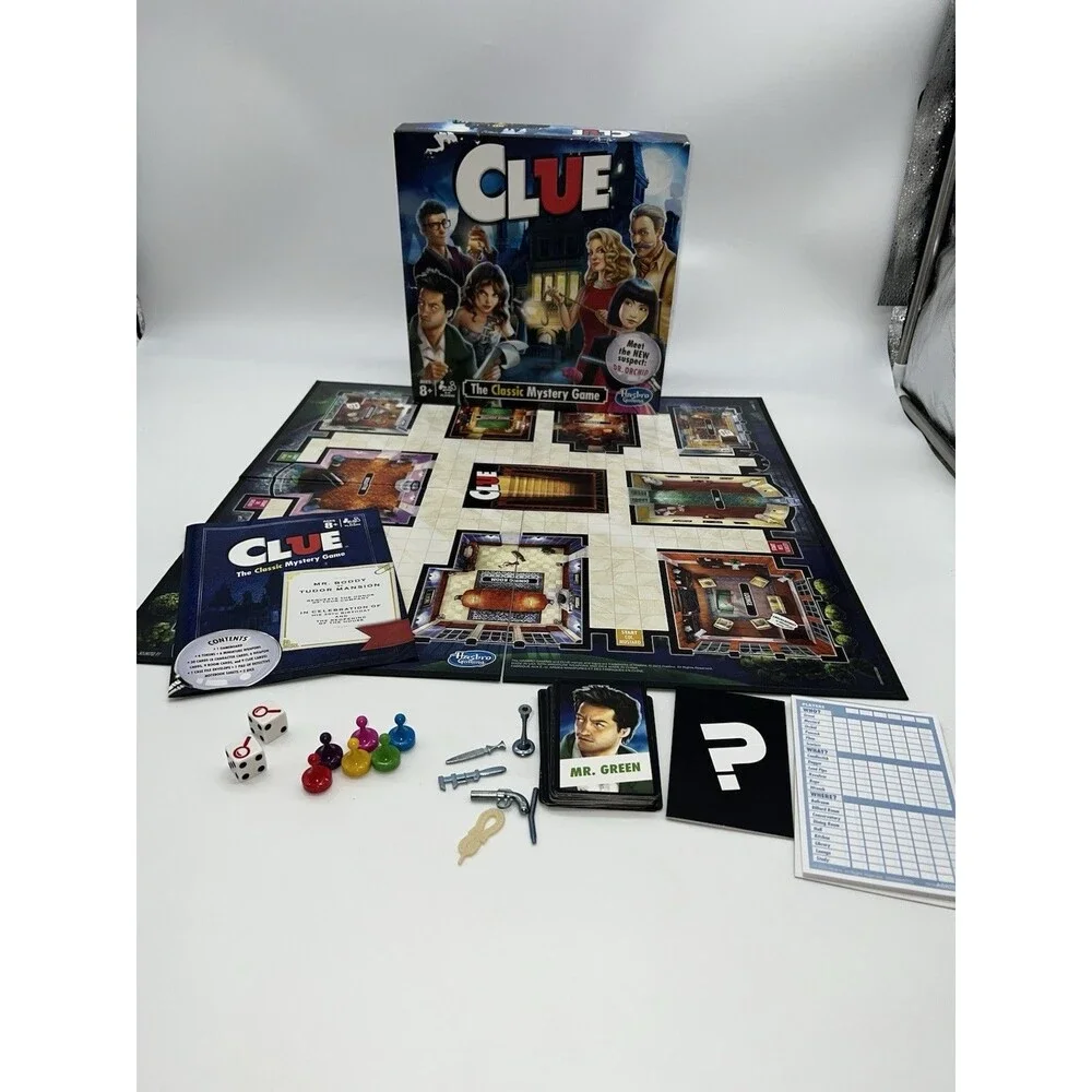 VTG Hasbro Clue The Classic Mystery Board Game - A5826079 2015-Complete Game